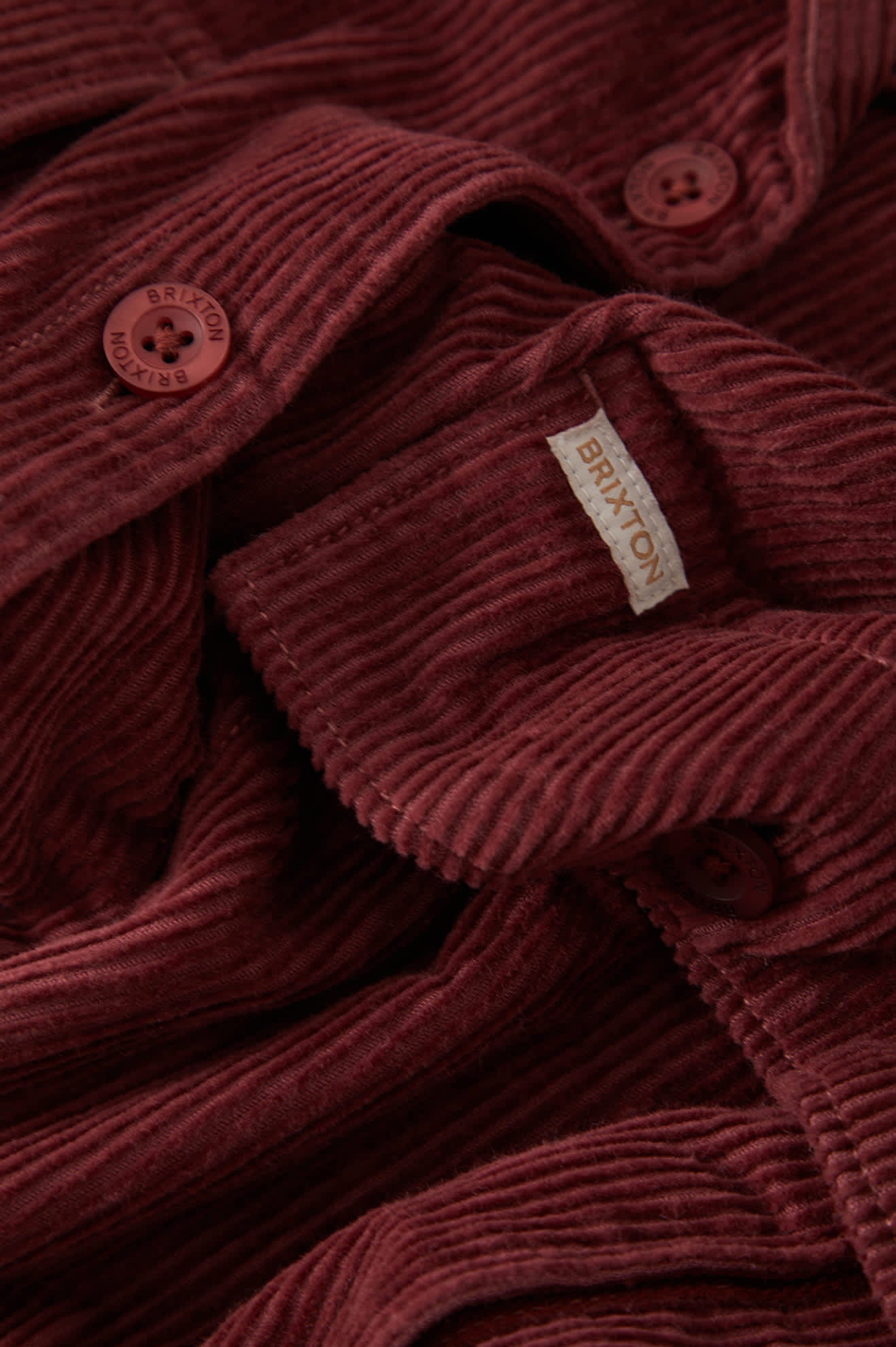Women's Utopia Overshirt in the color Wild Ginger Cord - Additional Laydown image