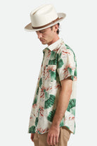 Unisex Hitch Ranch Fedora in the color Off White - Men's Side View