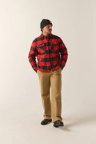 Men's Durham Lined Jacket in the color Red/Black Buffalo Plaid - Additional Fit image