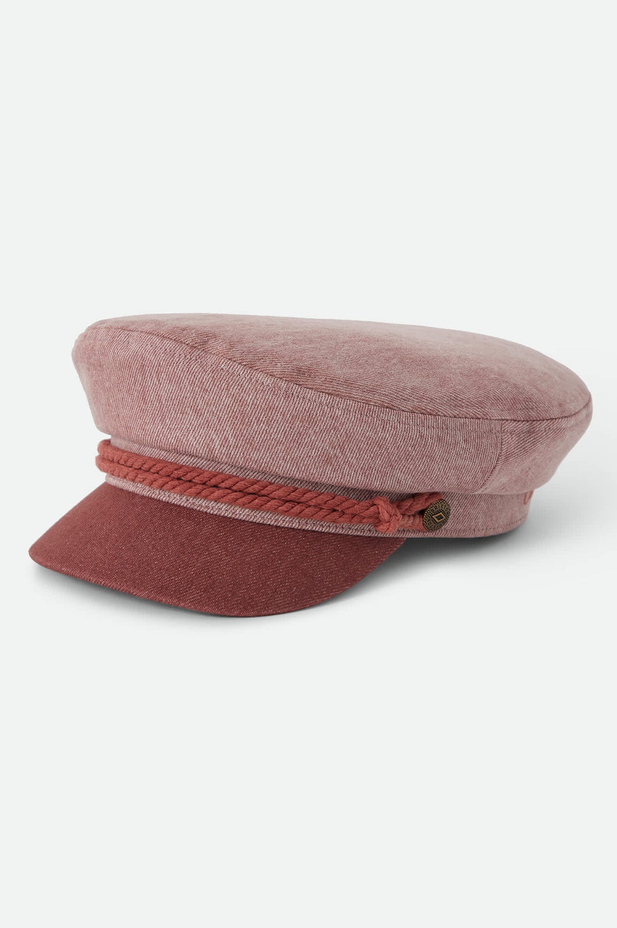 Unisex Fiddler Fisherman Cap in the color Pink Colorblock - Front Product Laydown Image