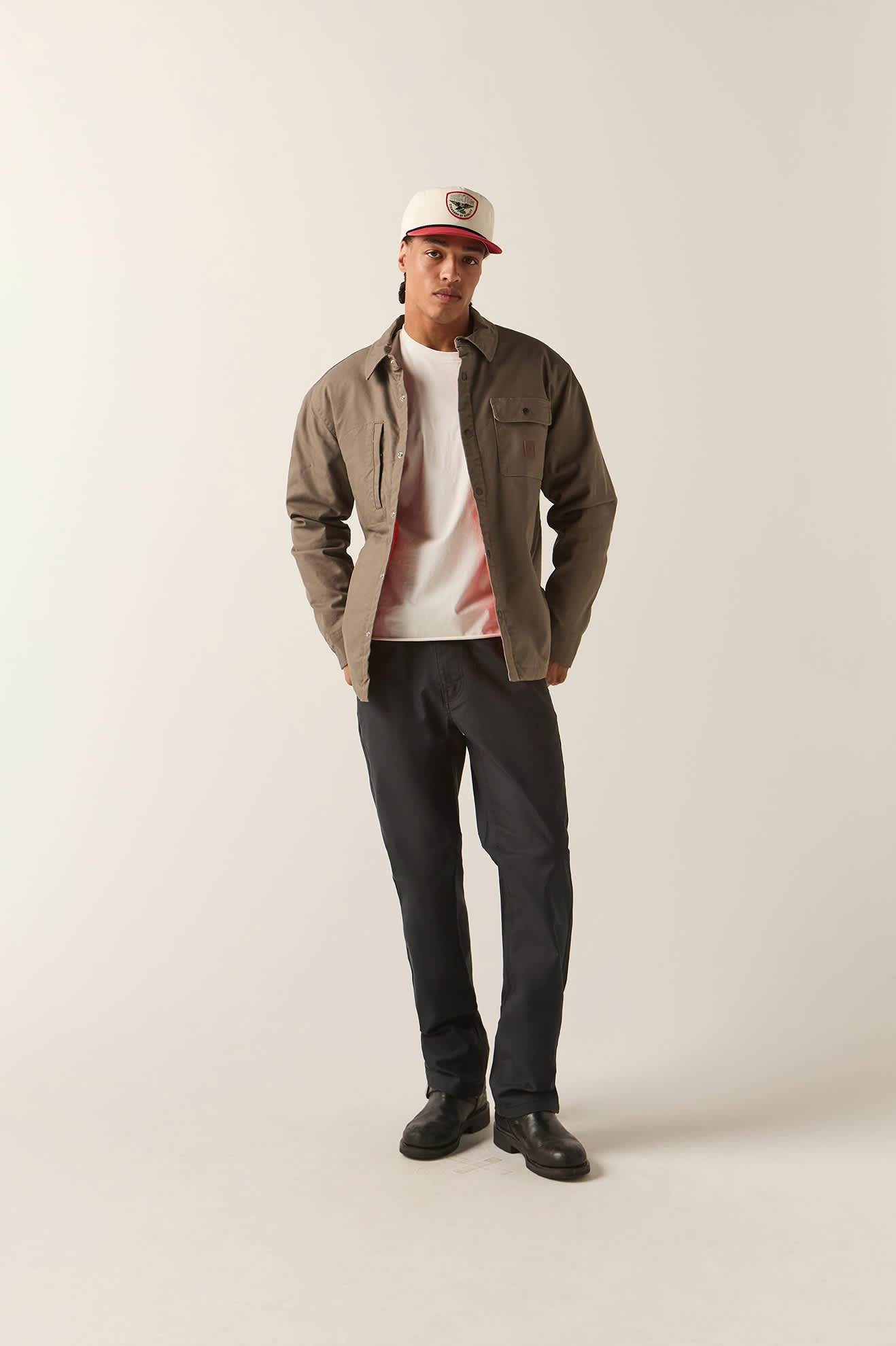 Men's Builders Stretch Lined Jacket in the color Earth - Additional Fit image