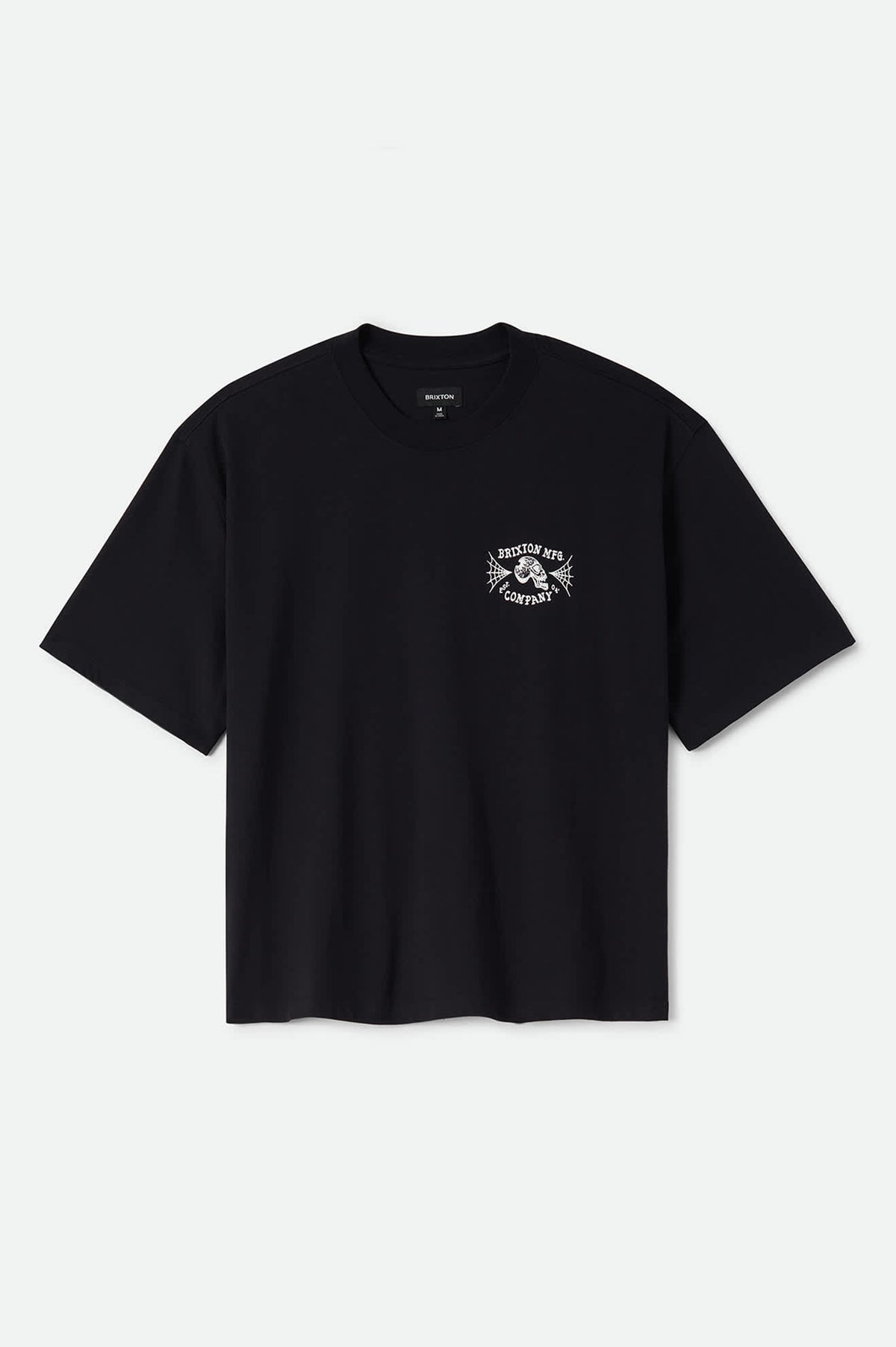 Men's Ogle Boxy T-Shirt in the color Black - Front Product Laydown Image