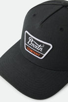 Unisex Linwood Netplus Snapback in the color Black/Orange/White - Additional Laydown image