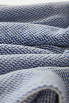 Women's The Weekend Cross Loop French Terry Lounge Short in the color Off White/Electric Indigo - Additional Laydown image