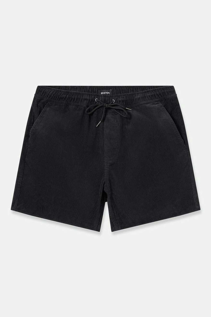 Brixton Men's Madrid II Corduroy Short 5" - Black Cord | Profile