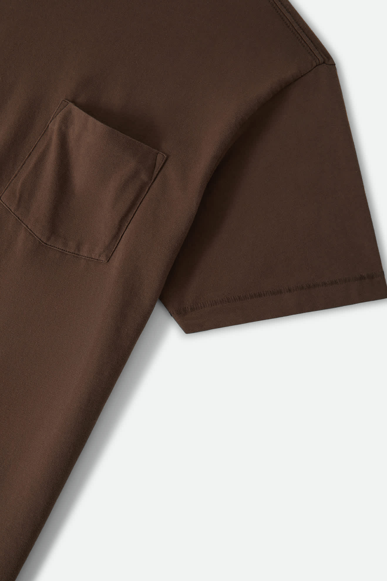 Men's Brixton Baseline Pocket T-Shirt in the color Walnut Brown Vintage Wash - Additional Laydown image