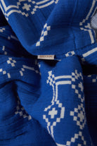Women's Tile Short in the color Sunrise Blue Tile Print - Additional Laydown image