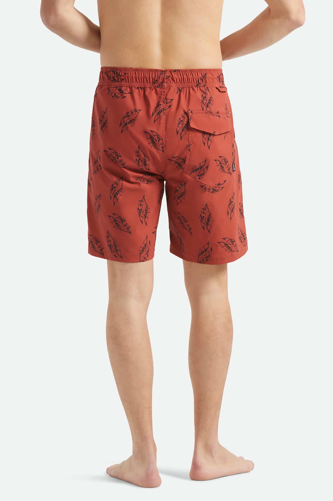 Men's Everyday Stretch Hybrid Short 7" in the color Amber Terrain - Men's Back View