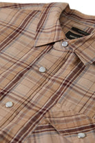 Men's Wayne Western S/S Shirt in the color Western Plaid - Additional Laydown image