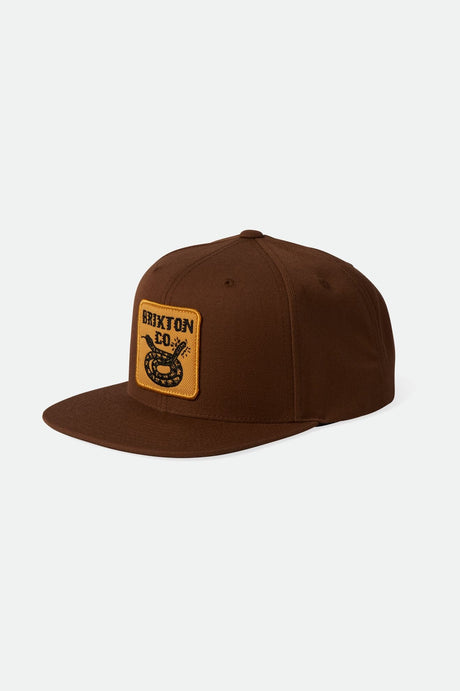 Brixton Men's Homer MP Snapback - Sepia | Profile