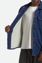 Men's Durham Sherpa Lined Jacket in the color Medium Wash Denim - Additional Fit image