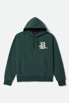 Men's Predator Relaxed Hoodie in the color Primal Green Worn Wash - Front Product View