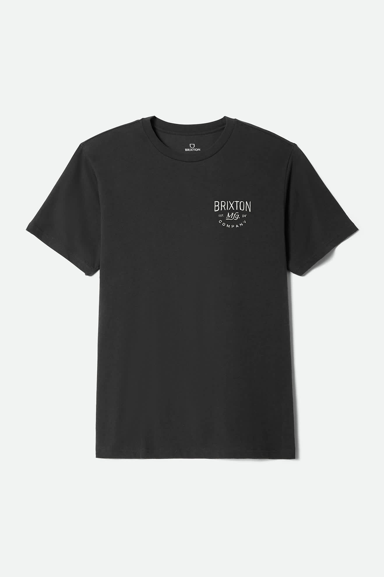 Men's Fremont Short Sleeve Standard T-Shirt in the color Vintage Black - Front Product Laydown Image