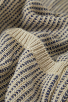 Unisex Pacific Zip Sweater in the color Navy/Whitecap - Additional Laydown image