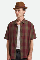 Unisex Gain Fedora in the color Coffee/Chestnut - Men's Front View