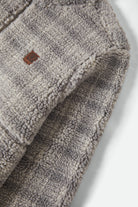 Men's Arctic Fleece Mock Neck Jacket in the color Heather Grey/Off White - Additional Laydown image