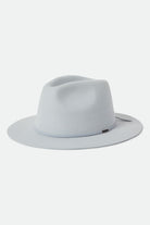 Unisex Wesley Fedora in the color Blue Aruba - Front Product Laydown Image