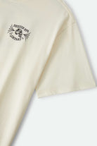 Men's Ogle Boxy T-Shirt in the color Cream - Additional Laydown image