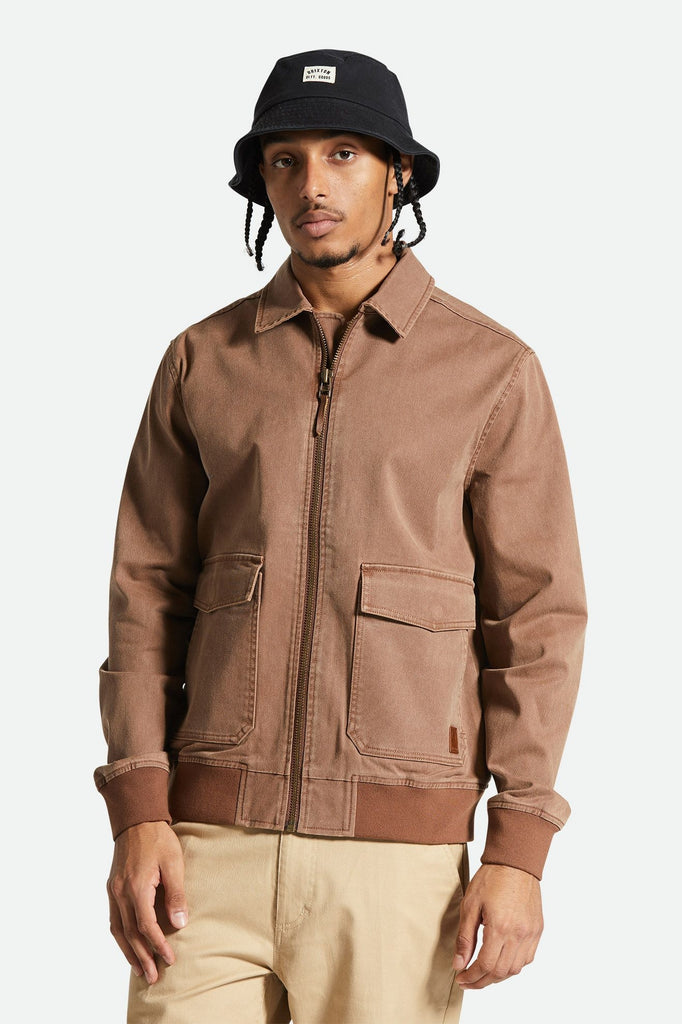 Men's Fit, Featured View | Dillinger Station Jacket - Sepia Sol Wash