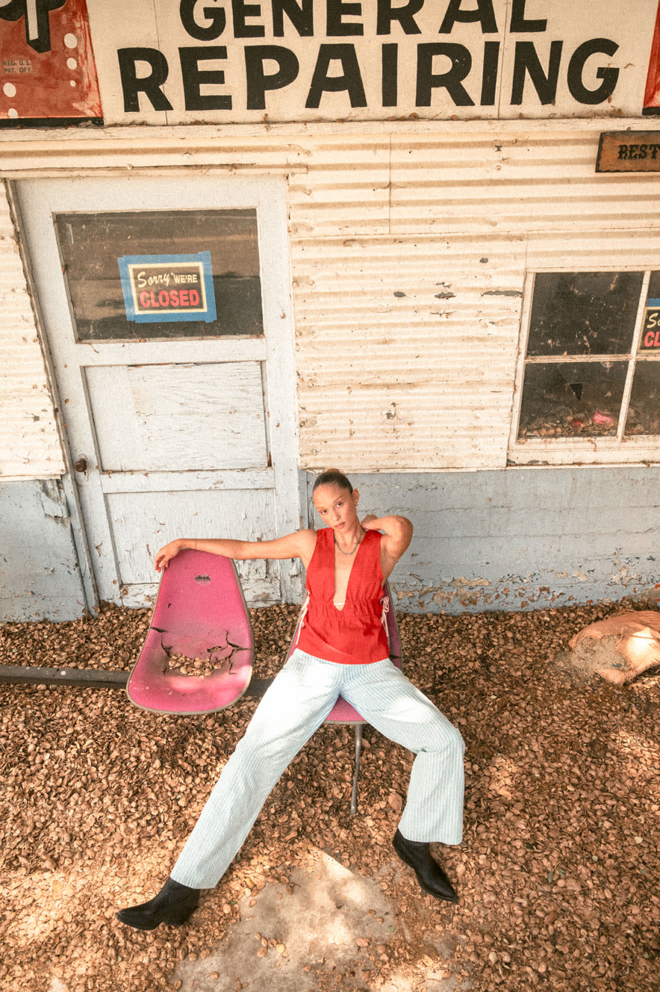 Women's The Chloe 5-Pocket Pant in the color Two Boot Stripe - Women's Lifestyle 2.0