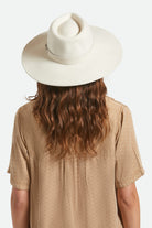 Women's Eleanor Felt Packable Hat in the color Off White - Women's Back View