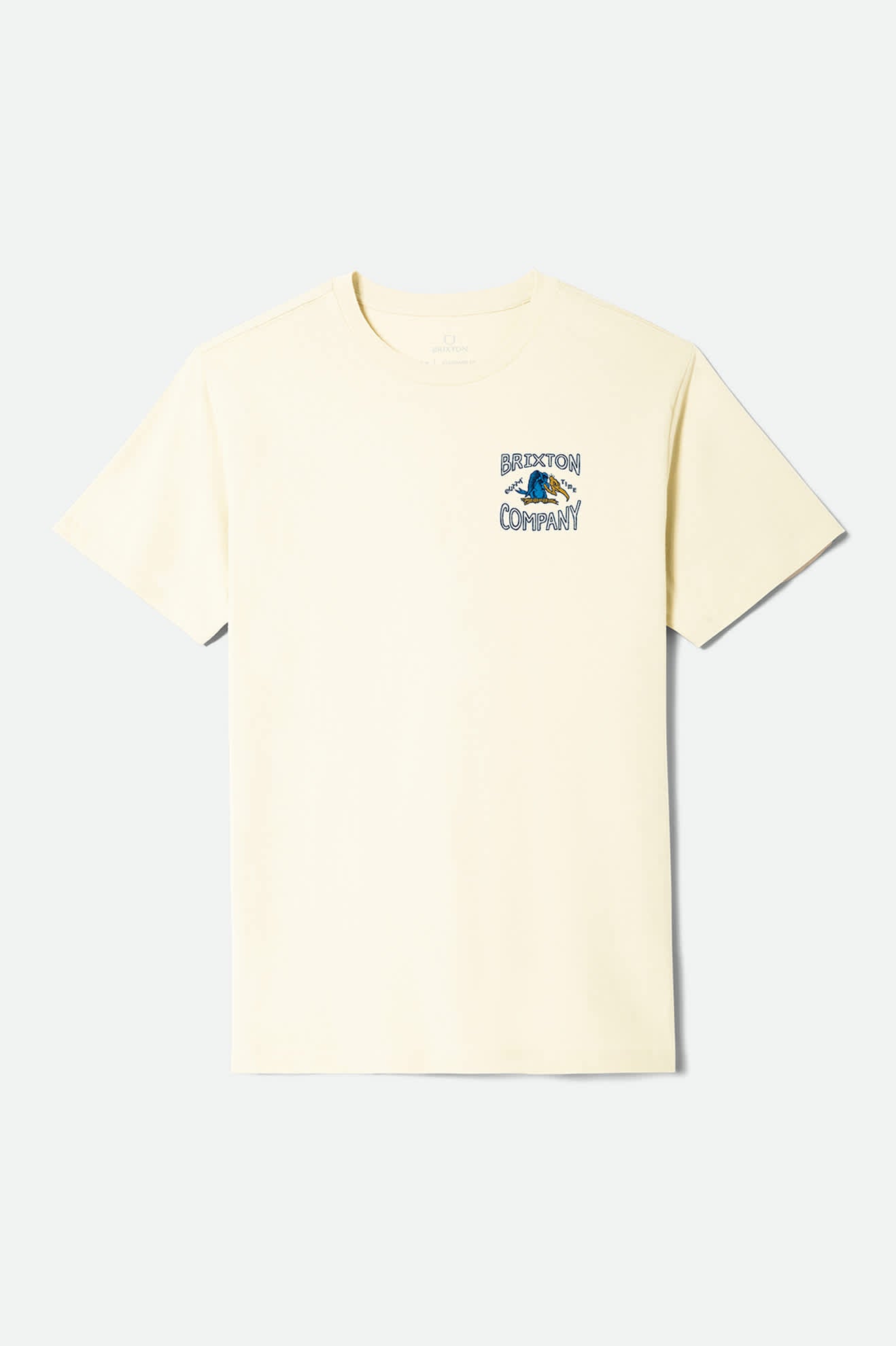 Men's Outta Short Sleeve Standard T-Shirt in the color Cream - Front Product Laydown Image