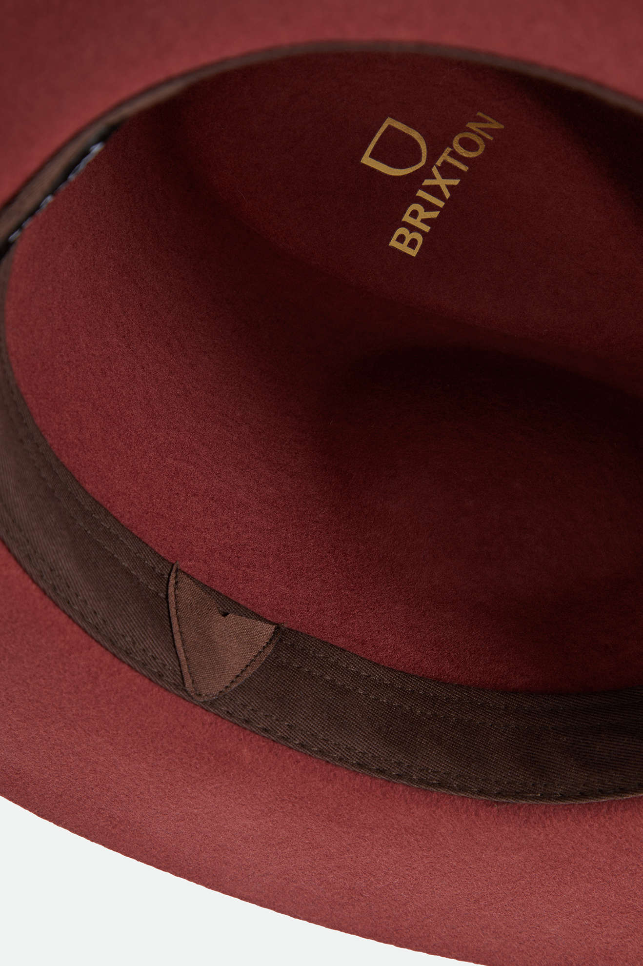 Unisex Wesley Fedora in the color Dark Brick/Dark Brick - Additional Laydown image