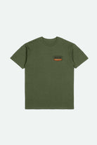 Brixton Men's Regal S/S Standard T-Shirt - Ivy Green/Washed Black/Rust | Main