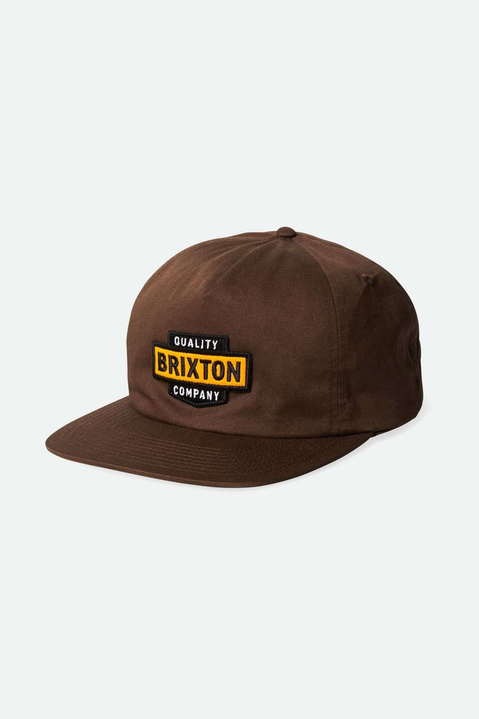 Brixton Unisex Osborn Snapback - Pinecone Brown | Main