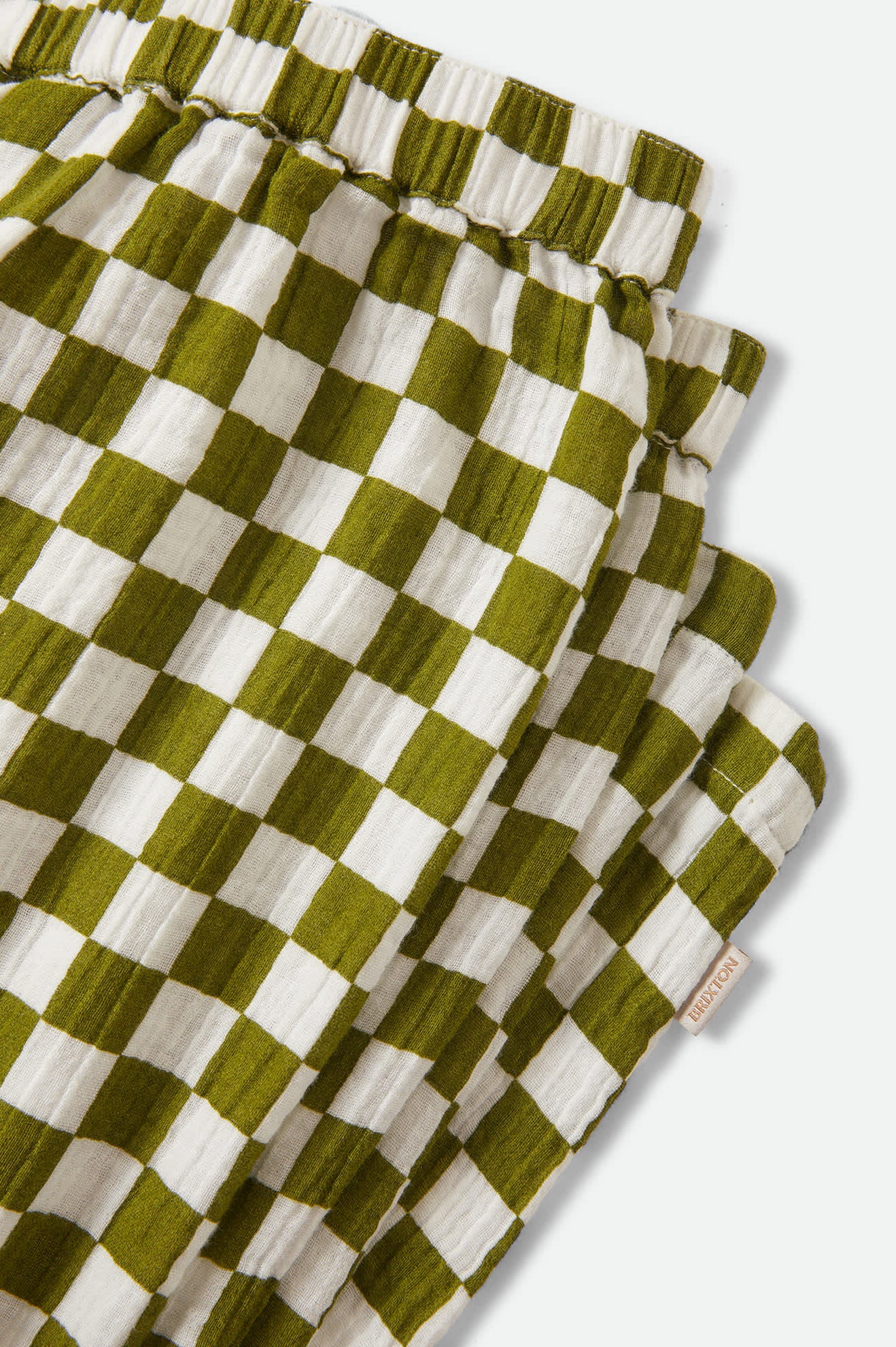 Women's The Lola Lounge Pant in the color Sublime Green Checkerboard - Additional Laydown image