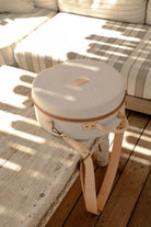 Unisex Done Proper Fedora Travel Case in the color Cream/Beige - Additional Laydown image