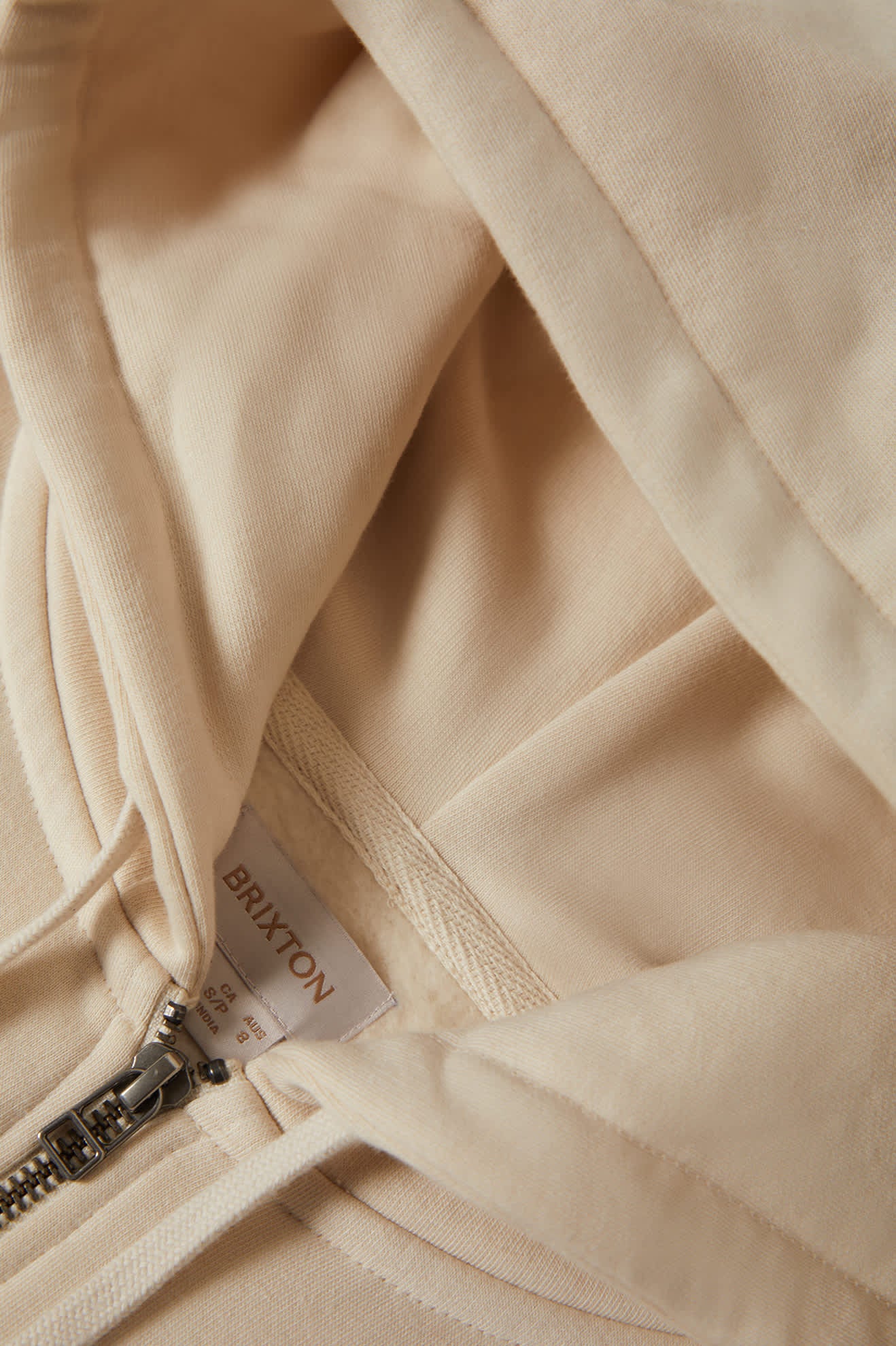 Women's Pegasus Zip Hood in the color Whitecap - Additional Laydown image