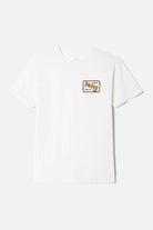 Men's Emery Short Sleeve Standard T-Shirt in the color White - Front Product Laydown Image