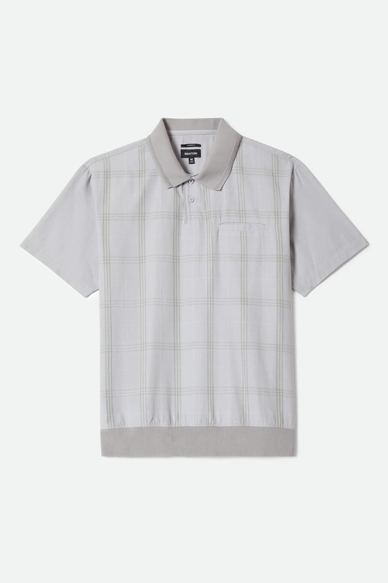 Men's Trolly Jacquard Weekend Short Sleeve Polo in the color Blue Aura - Front Product Laydown Image