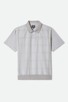 Men's Trolly Jacquard Weekend Short Sleeve Polo in the color Blue Aura - Front Product Laydown Image