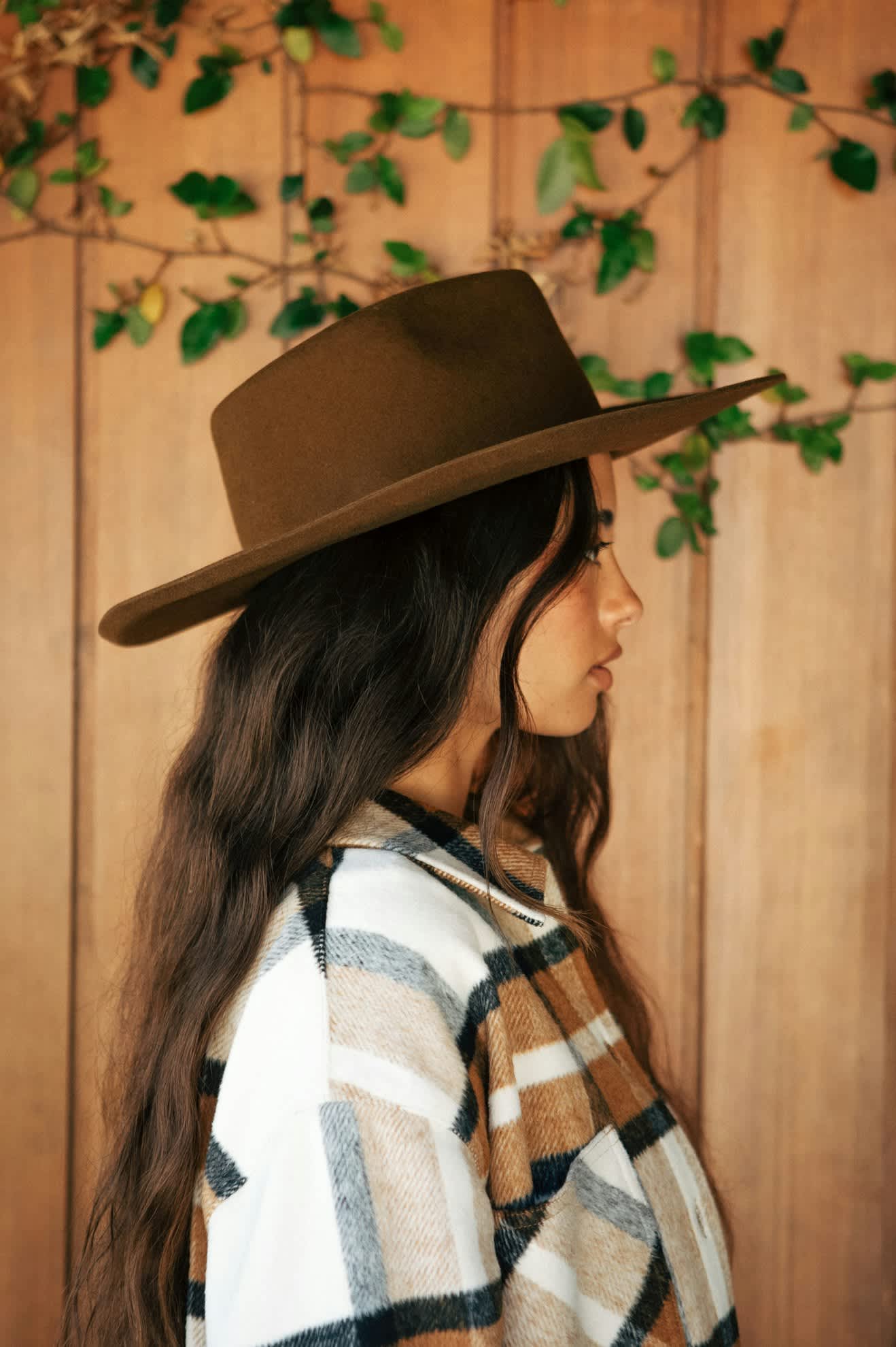 Women's Marlow Rancher Hat in the color Coffee - Women's Side View
