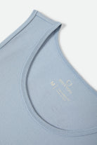 Men's Fremont Tank Top in the color Dusty Blue - Additional Laydown image