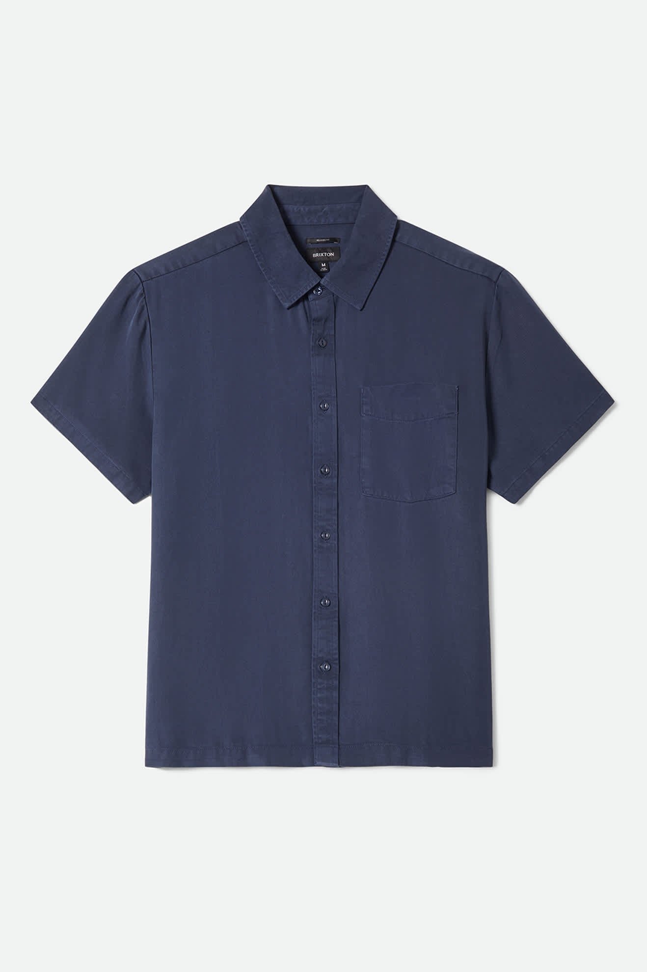 Men's Cooling Comfort Short Sleeve Shirt in the color Midnight Navy - Front Product Laydown Image