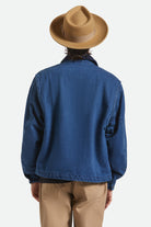 Unisex Swindle Convertabrim Fedora in the color Antique Bronze - Men's Back View