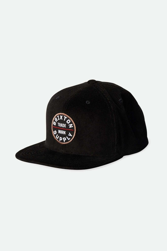 Brixton Unisex Oath III Snapback - Black Cord | Main