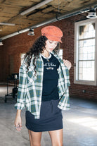 Women's Bowery Vintage L/S Overshirt in the color Green/Blue - Men's Lifestyle image