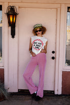 Women's Siesta Knit Pant in the color Adrenaline Rush/White Weave - Women's Lifestyle 1