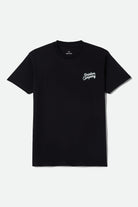 Men's Stay Awhile Short Sleeve Shirt in the color Black - Front Product View