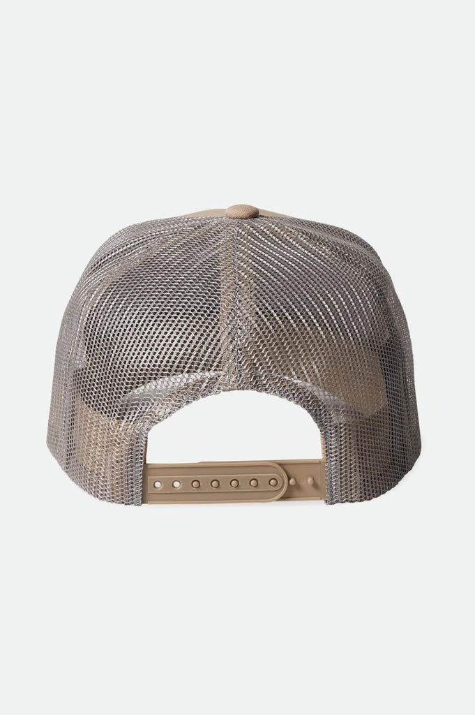 Brixton Alpha Block Netplus Trucker Hat - Oatmeal/Oatmeal