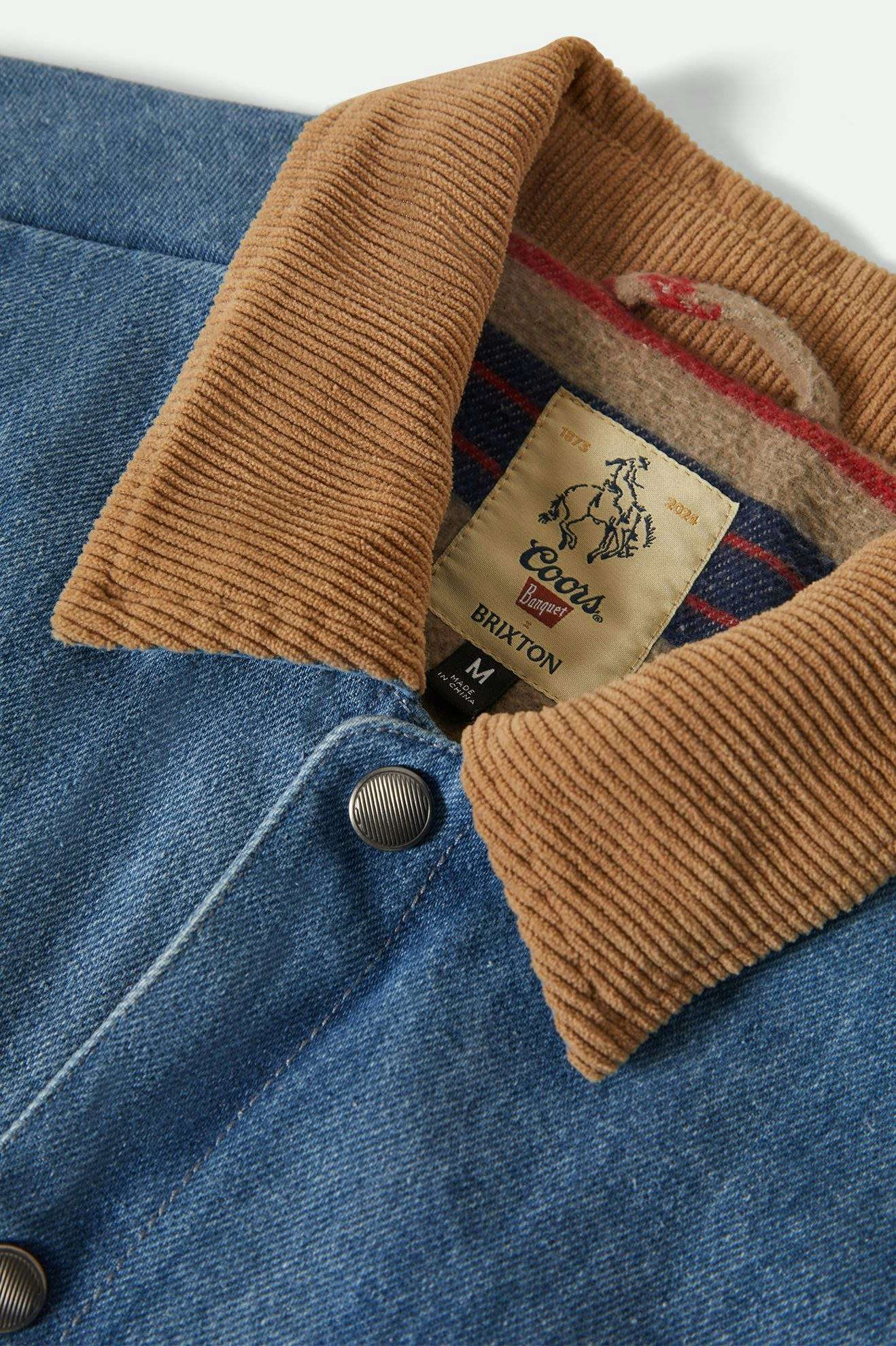 Extra Laydown Image 1 | Coors Colt Durham Jacket - Washed Denim