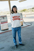 Women's Ford Built Tough Crew Fleece in the color Wimbledon White - Women's Lifestyle 3.0