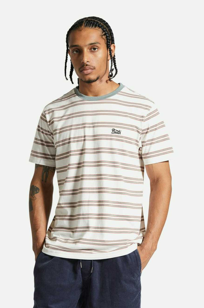 Men's Fit, Front View | Hilt Stith S/S T-Shirt - Whitecap/Chinois Green