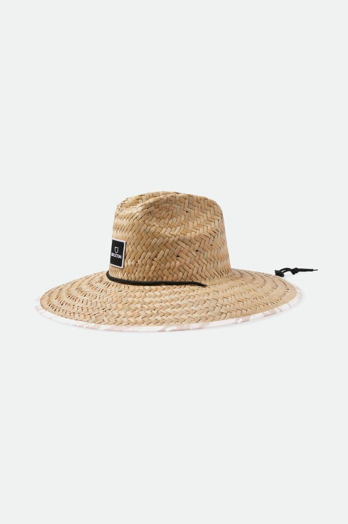 Brixton Alpha Square Lifeguard Hat - Toffee/Off White