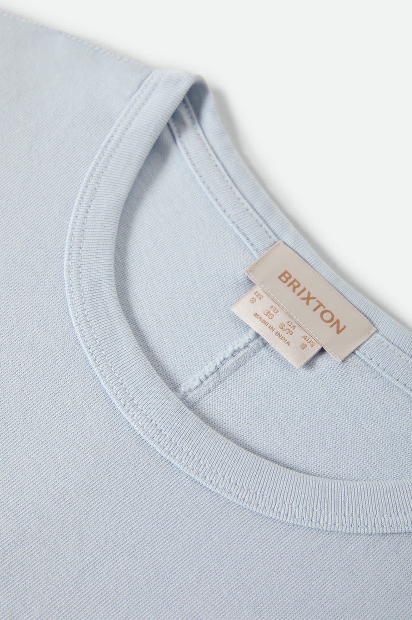 Women's Carefree Organic Garment Dye Perfect T-Shirt in the color Blue Aura - Additional Laydown image