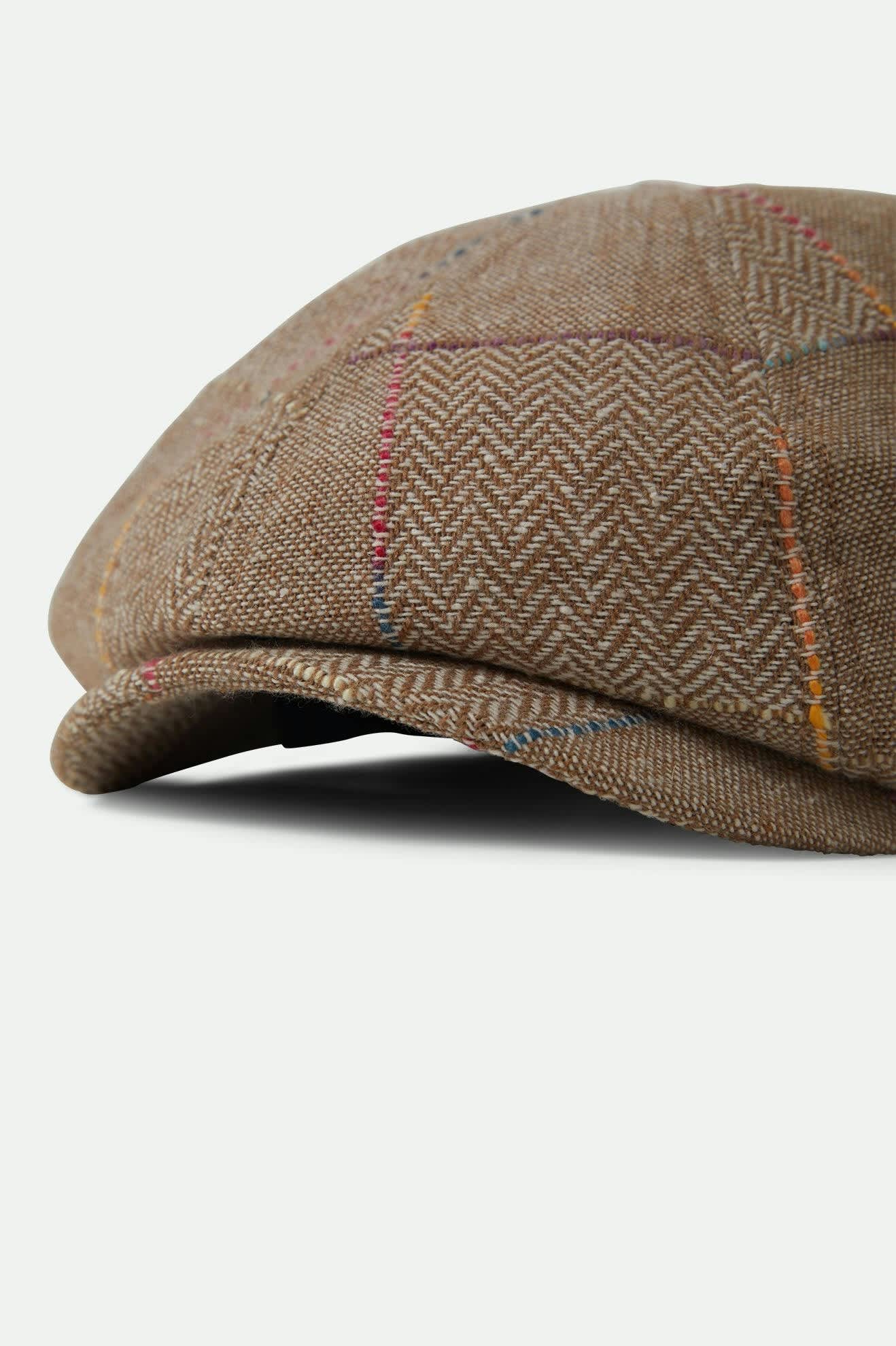Unisex Brood Newsboy Cap in the color Tan/Multi - Additional Laydown image